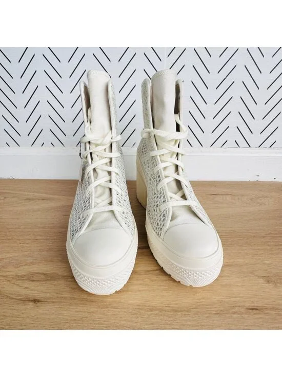 ⭐Converse Chuck 70 De Luxe Heel Platform Knit Sz 7 Men Shoes Egret Boots A07535C ⭐Converse Chuck 70 De Luxe Heel Platform Knit Sz 7 Men  main image 3